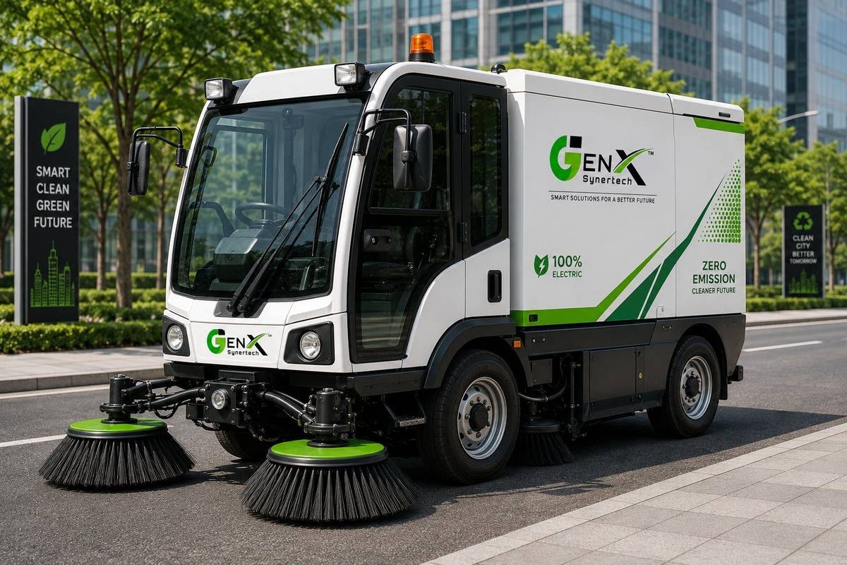 Electric road sweeper product overview