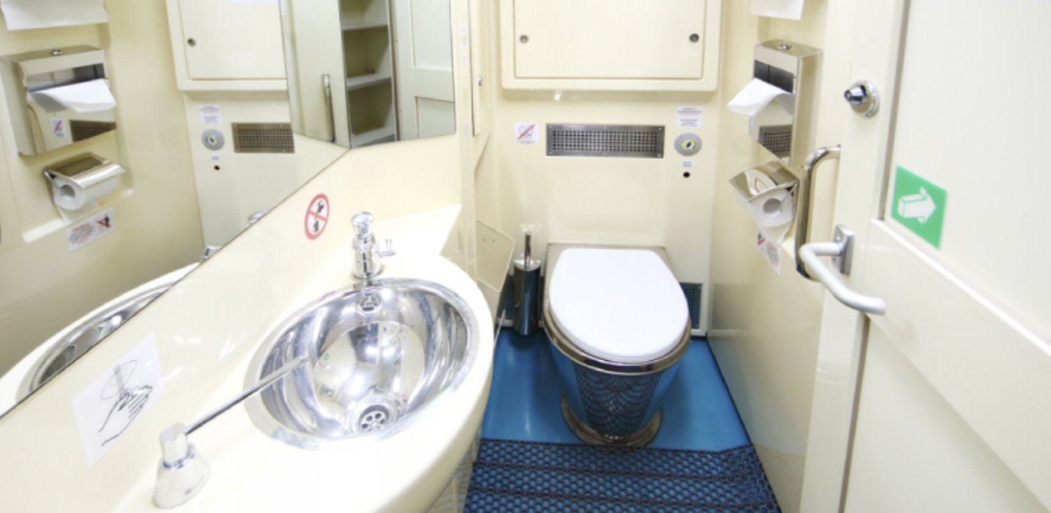 GenX SynerTech Vacuum Toilet System — complete cabin with wash basin and SS304 bowl