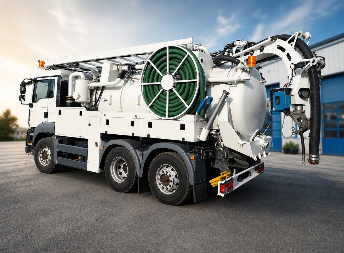 Vacuum truck suction hose system